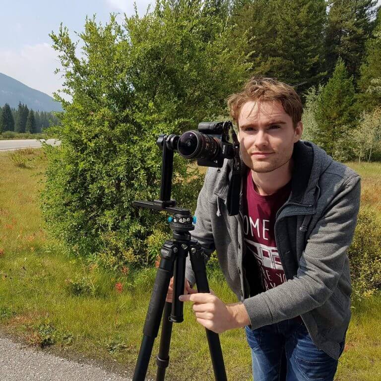Justin filmopnames maken in Canada